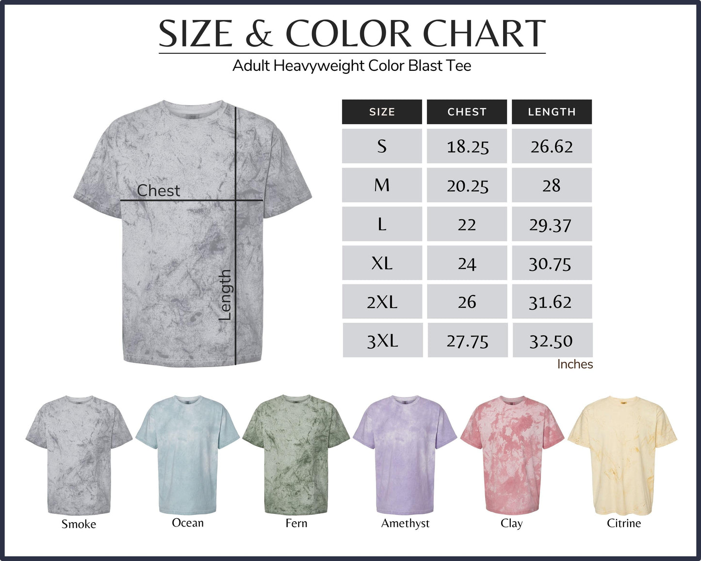 Comfort Colors Colorblast Unisex Tshirt - Small to 3X