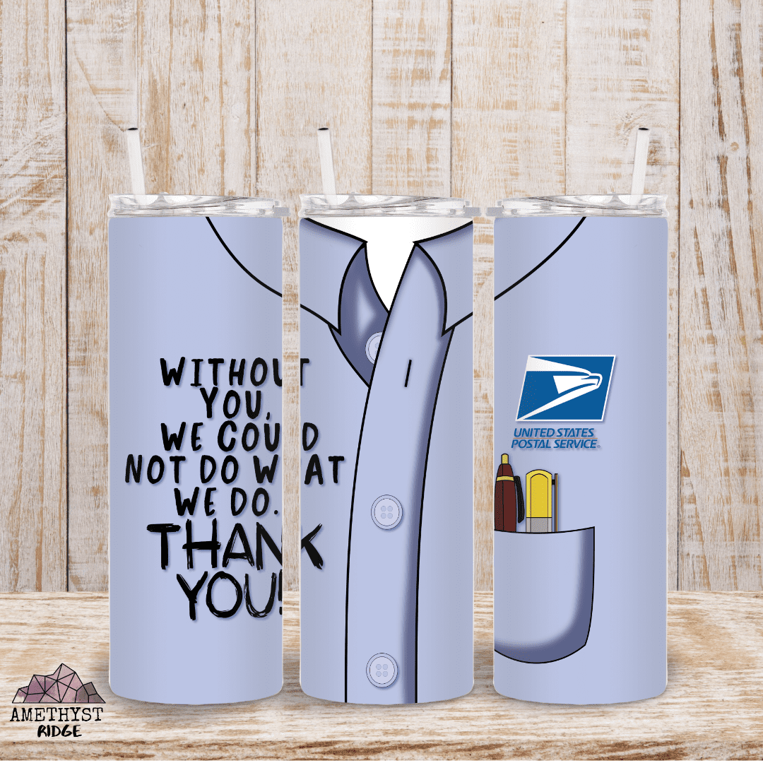 USPS Thank You -20oz Skinny Stainless Steel Tumbler