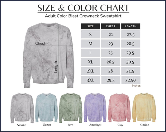 Comfort Colors Colorblast Crewneck Sweatshirt - Amethyst Ridge
