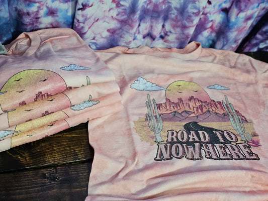 Road to Nowhere - Hand Dye TShirt - RTS