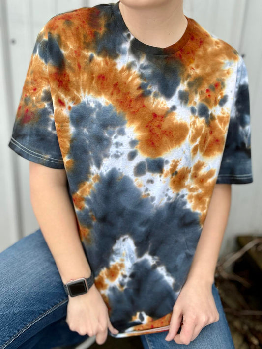 Cow Print TieDye Softstyle - RTS
