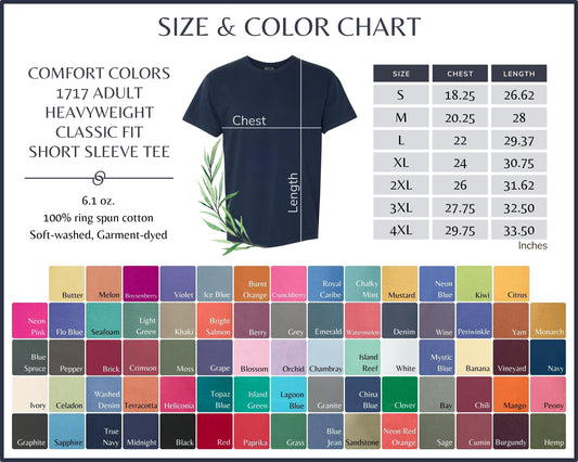 Comfort Colors Garment Dyed Heavyweight Tshirt - Amethyst Ridge