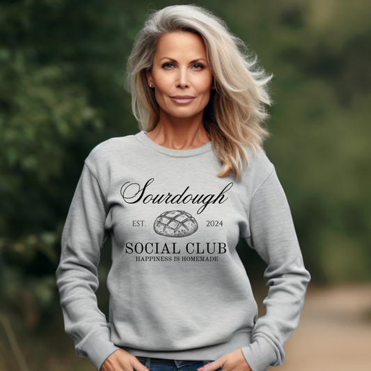 Sourdough Social Club | Crewneck Sweatshirt | Moonlight Botanics - Amethyst Ridge