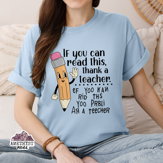 If You Can Read This - Teacher