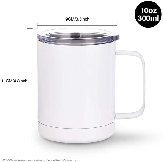 12oz Stainless Steel Tumbler with Handle